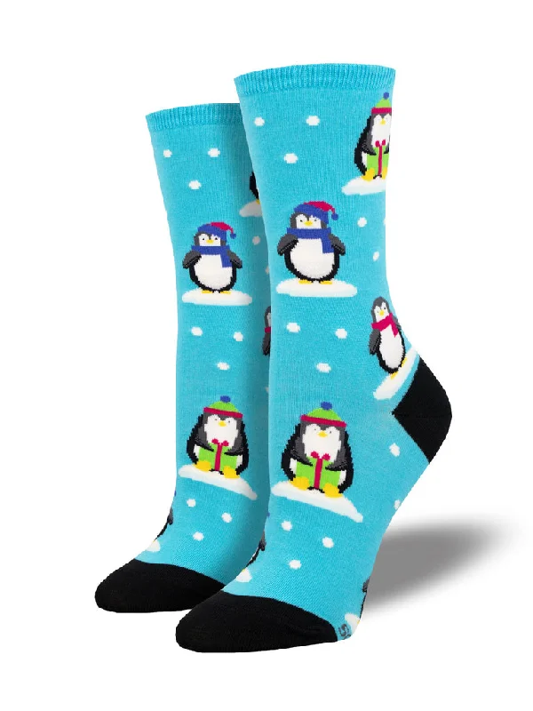 ---Penguins - Cotton Crew Socks