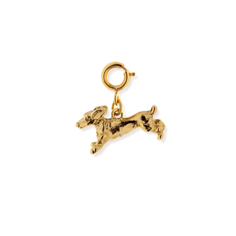 - Pet monitor with camera1928 Jewelry® 14K Gold Dipped Dachshund Dog Charm