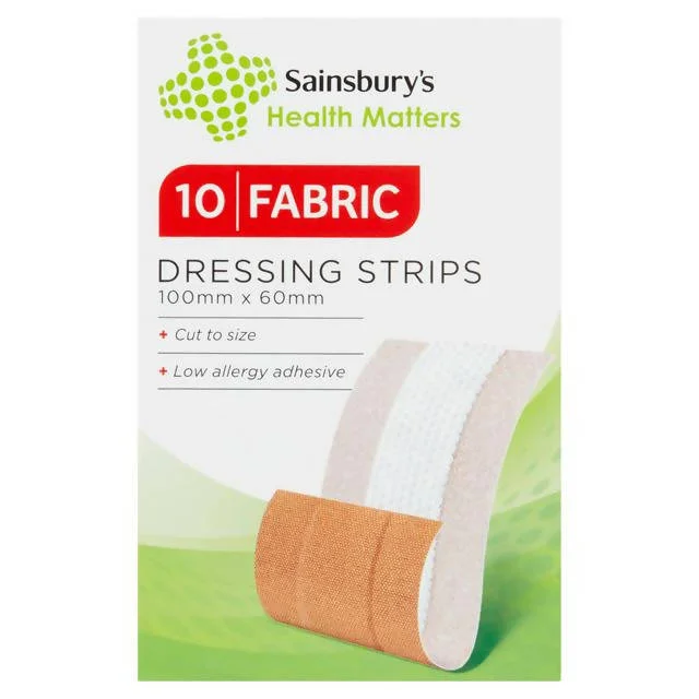 - Natural latex pet mattressSainsbury's Fabric Dressing Strips x10