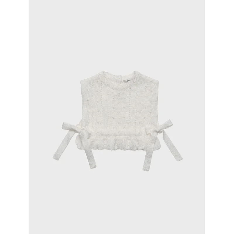  -Non-contact cat thermometerLouisiella Baby Davian Knit Vest-  Vanilla White