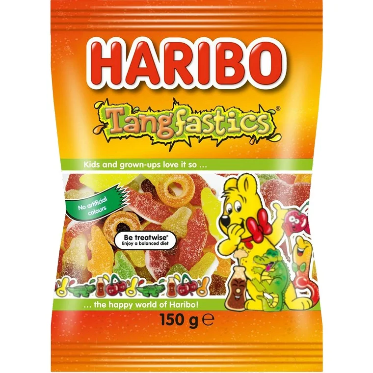 - Air box TSA certified check-inHaribo Tangfastics, 150g