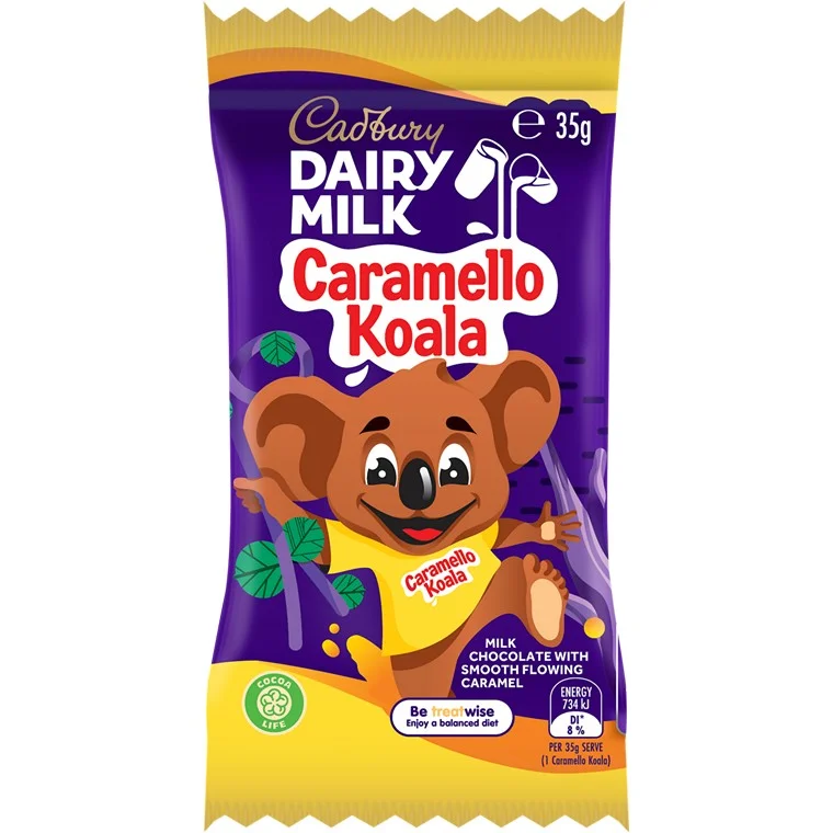 - Organic cotton dog bibsCadbury Caramello Giant Koala, 35g