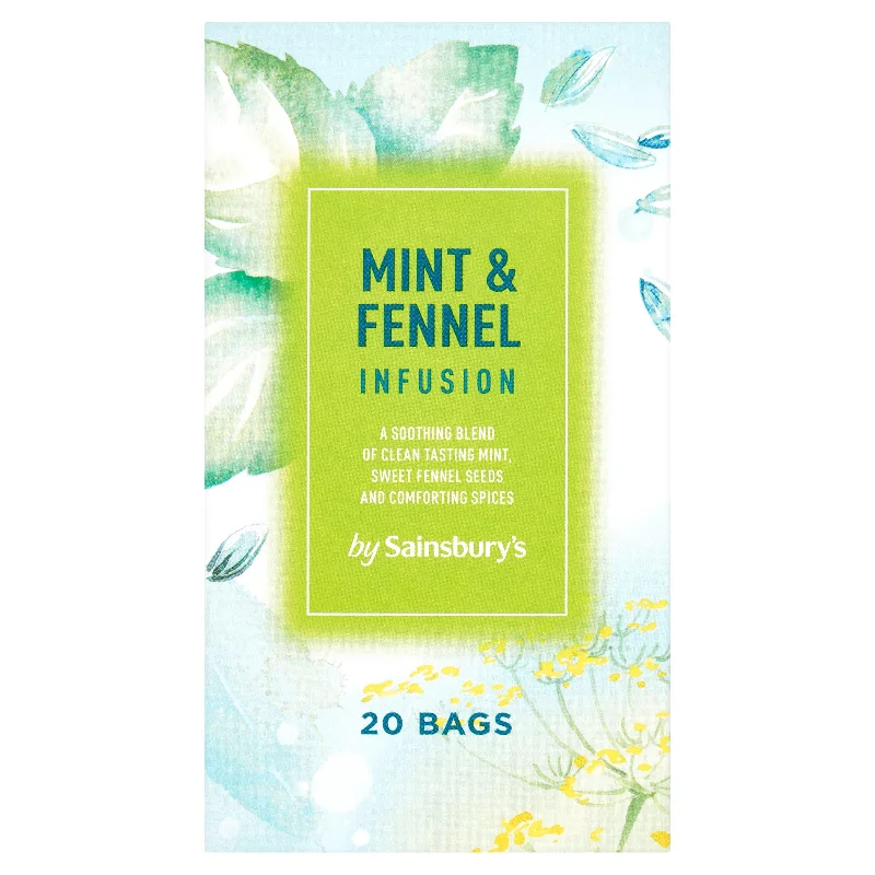 - Winter warm clothes for short-haired dogsSainsbury's Mint & Fennel Infusion x20 36g