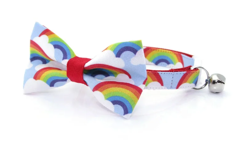 Pet ProductsRainbow Cat Collar Bowtie