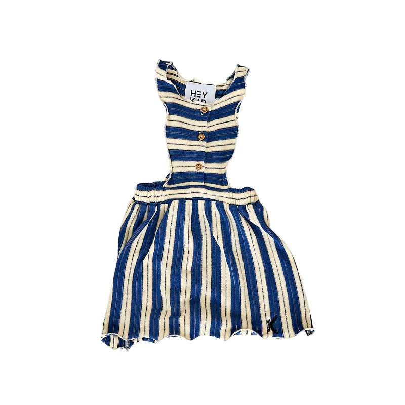 - Teething and chewing toys for puppiesHey Kid Blue/Ivory Striped Terry Dress