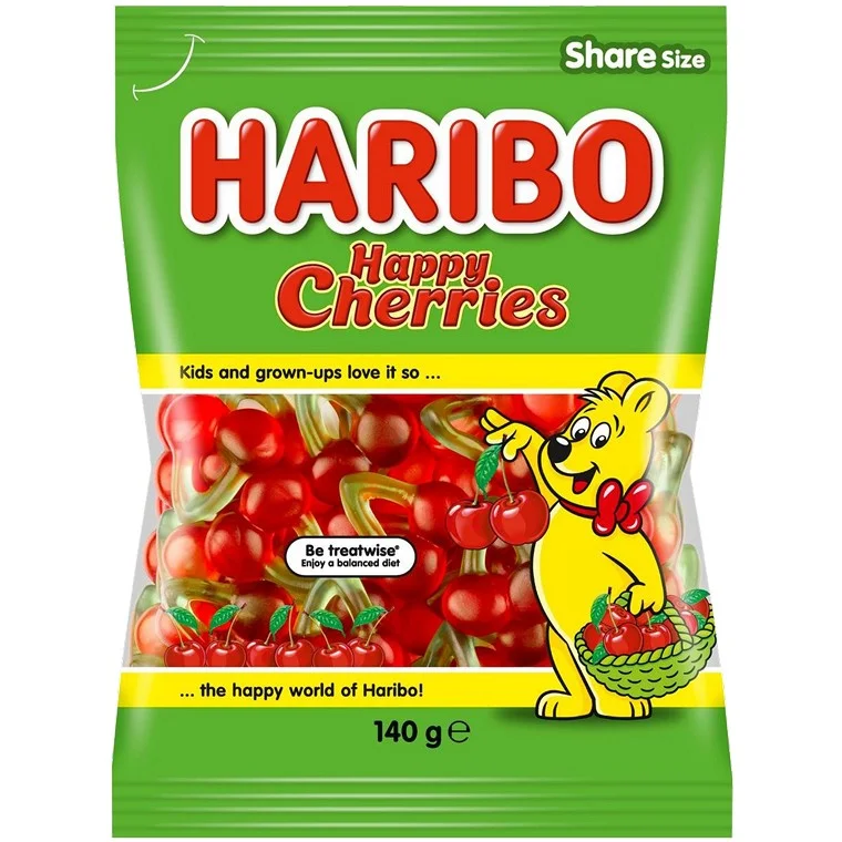 ---Haribo Happy Cherries, 140g