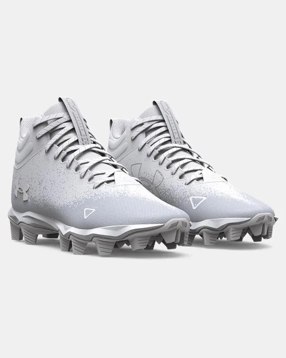 Pet ProductsKids' UA Spotlight Franchise FM 2.0 Jr. Football Cleat - White/Metallic Silver