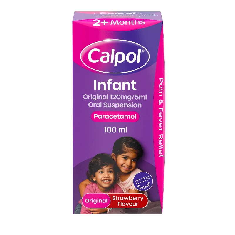 - Car dog seat beltCalpol Infant Suspension, Paracetamol Medication, For 2+ Months, Strawberry Flavour, 100ml