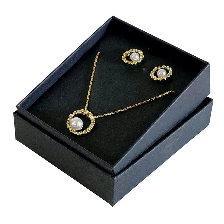  -Non-contact cat thermometerGold Necklace & Earrings, Wreath With Pearl Set In Gift Box