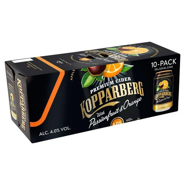 - Smart cat litter box with automatic cleaningKopparberg Premium Fruit Cider with Passionfruit & Orange 10x330ml