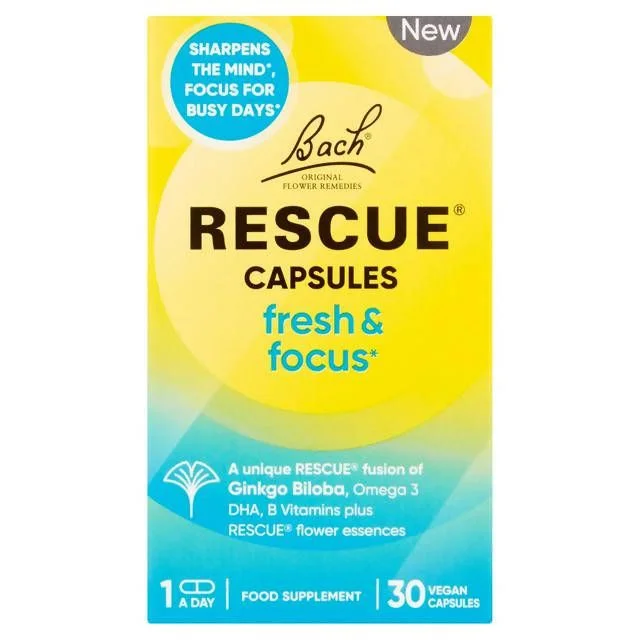 - Foldable and portable cat bagBach Rescue Fresh & Focus Vegan Capsules x30