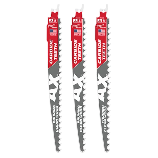 - ​​Pet toys under    yuan9 In. 3 Tpi The Ax With Carbide Teeth For Pruning & Clean Wood Sawzall Blade 3pk