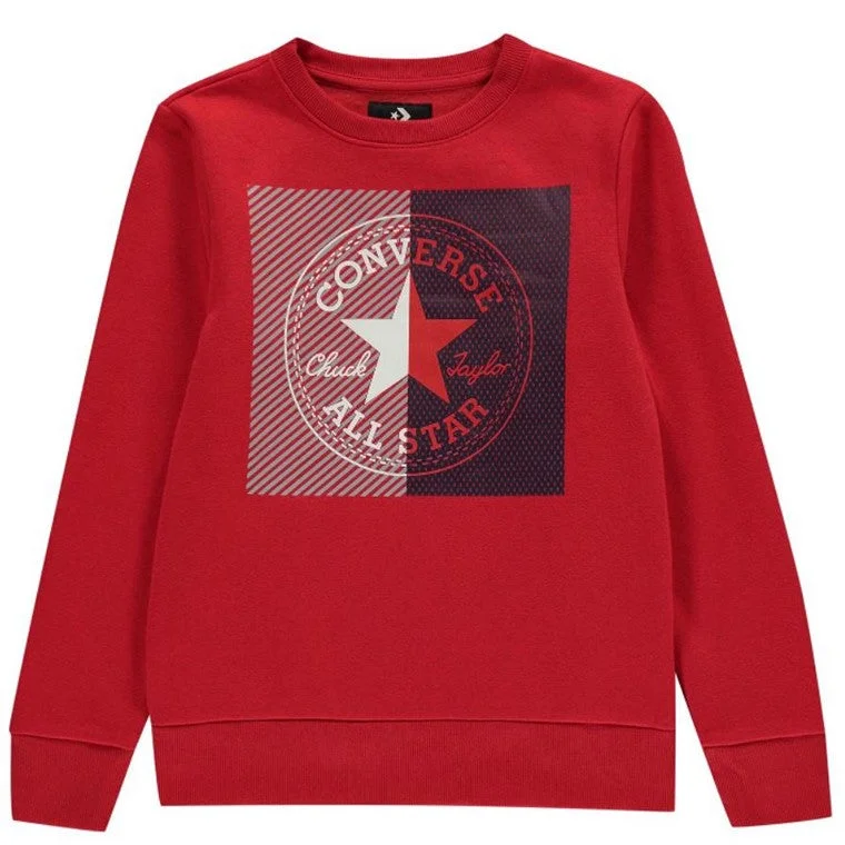 ---Converse Kids CTP Crew Jumper, Red, 6-7Y