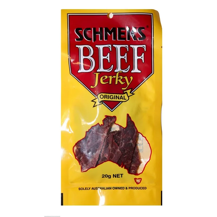 - Air box TSA certified check-inSchmeks Beef Jerky, Original, 20g