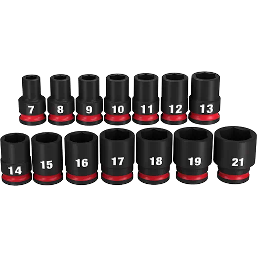  -Explosion-proof leash FOR LARGE dogs14pc Shockwave Impact Duty  3/8 In. Drive Metric Standard 6 Point Socket Set