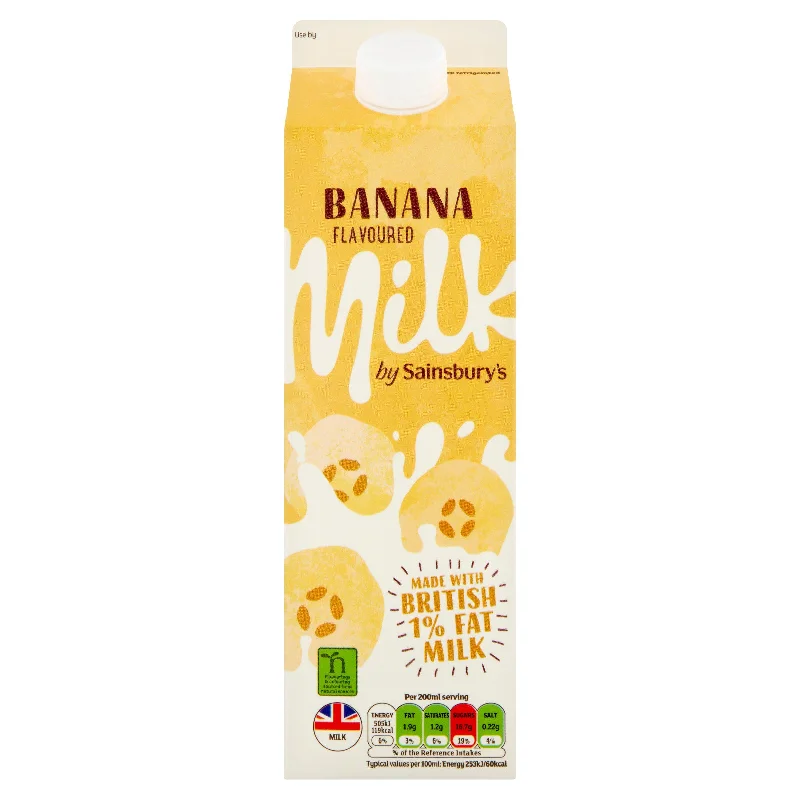 - Degradable pet feces bagSainsbury's Banana Milkshake 1L