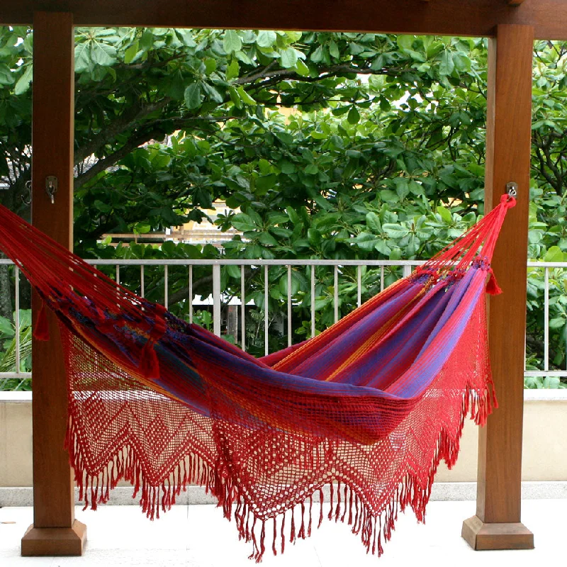 ---Forro Dance Hand Made Cotton Fabric Hammock (Double)