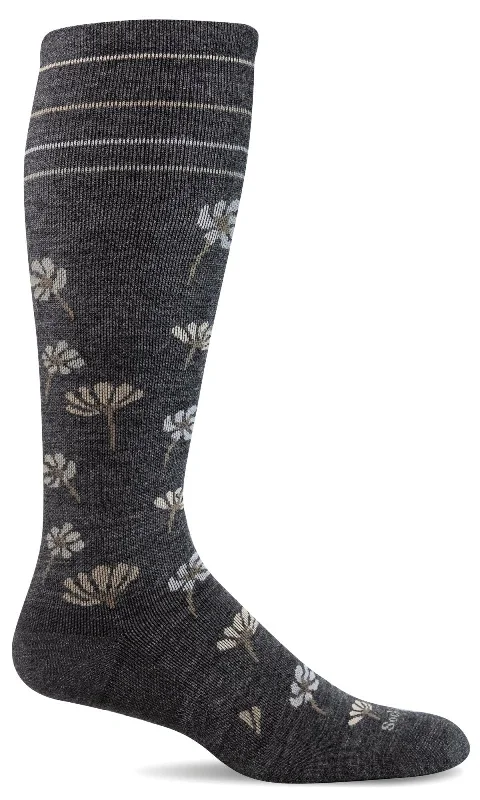 - Cat anti-jump window safety netWomen's Field Flower Moderate Graduated Compression Sock - Charcoal