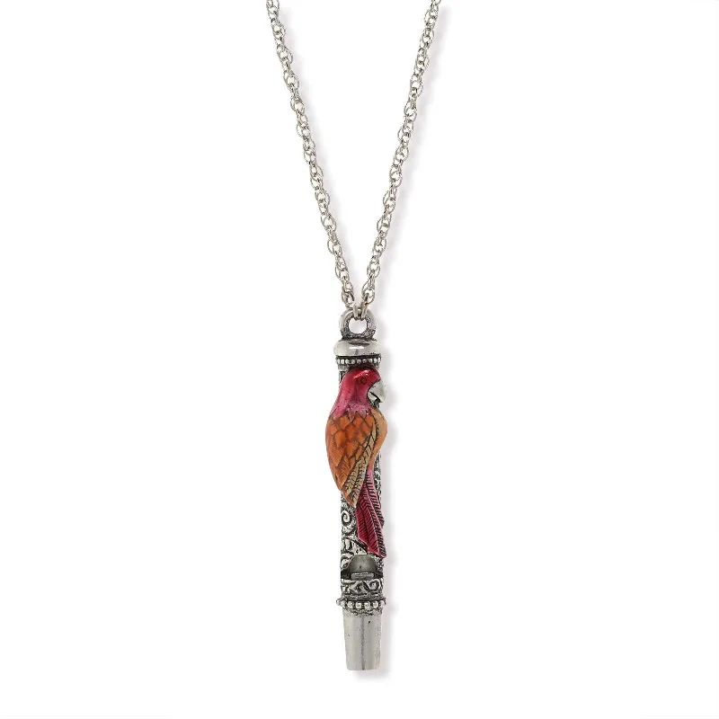 - Hamster silent running wheel to prevent chewing1928 Jewelry® Pewter Orange And Red Enamle Parrot Whistle Necklace 30"