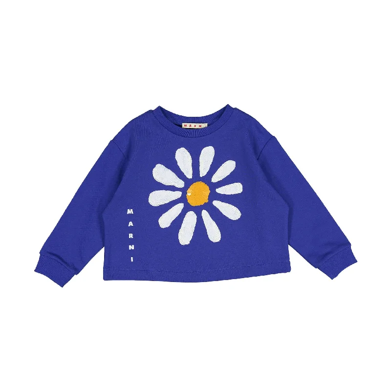 ---Marni Blue Sunflower Sweatshirt