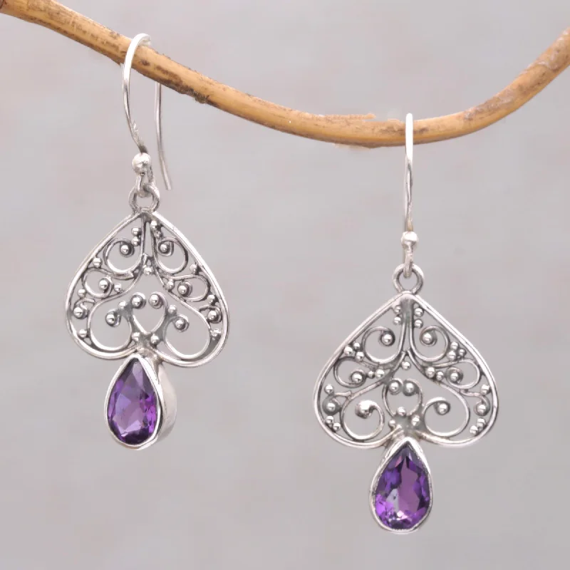 - Degradable pet feces bagRegal Spades Amethyst and Sterling Silver Dangle Earrings from Bali