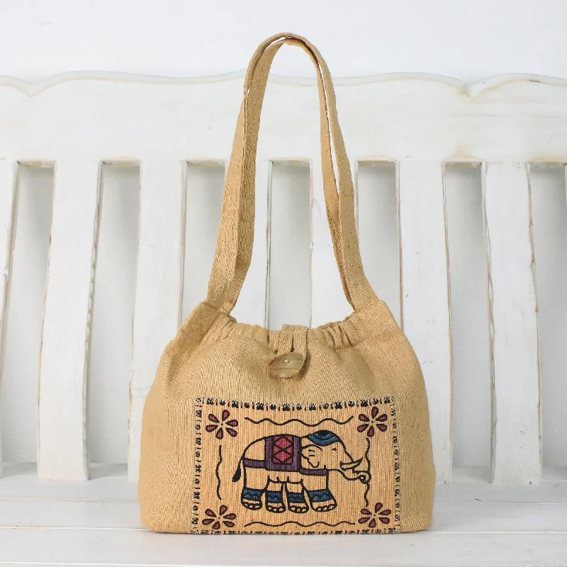 - Elderly dog ​​joint care mattressChic Elephant Cotton Shoulder Bag with Elephant Prints from Thailand