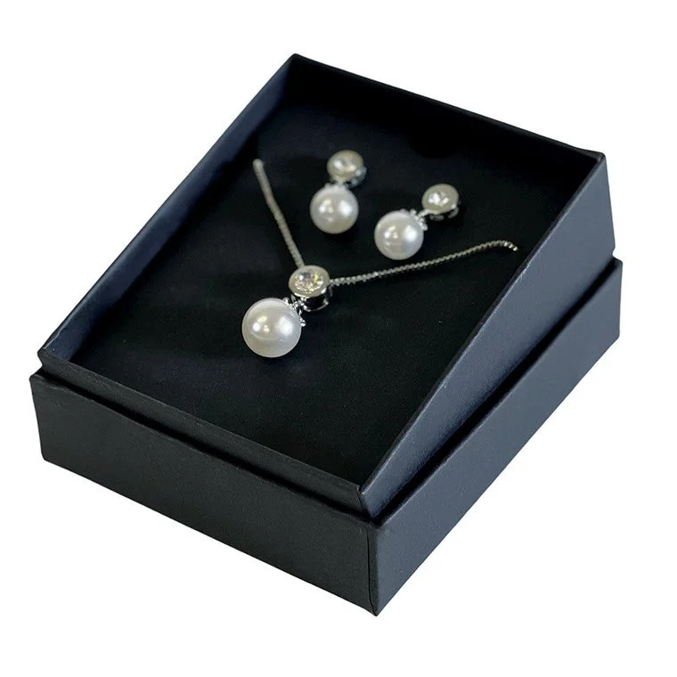 - Automatic temperature adjustment cat bedSilver Necklace & Earrings, Silver Pearl Drop Set In Gift Box