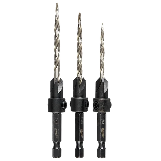 - Remote interactive pet feeder3 Pc Countersink Drill Bit Set