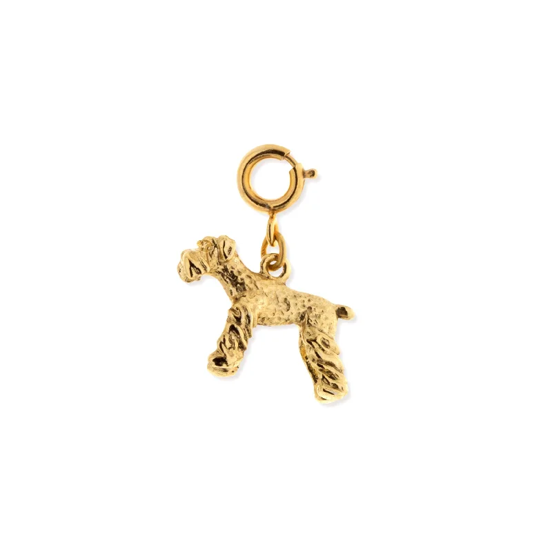 ---1928 Jewelry® 14K Gold Dipped Schnauzer Dog Charm