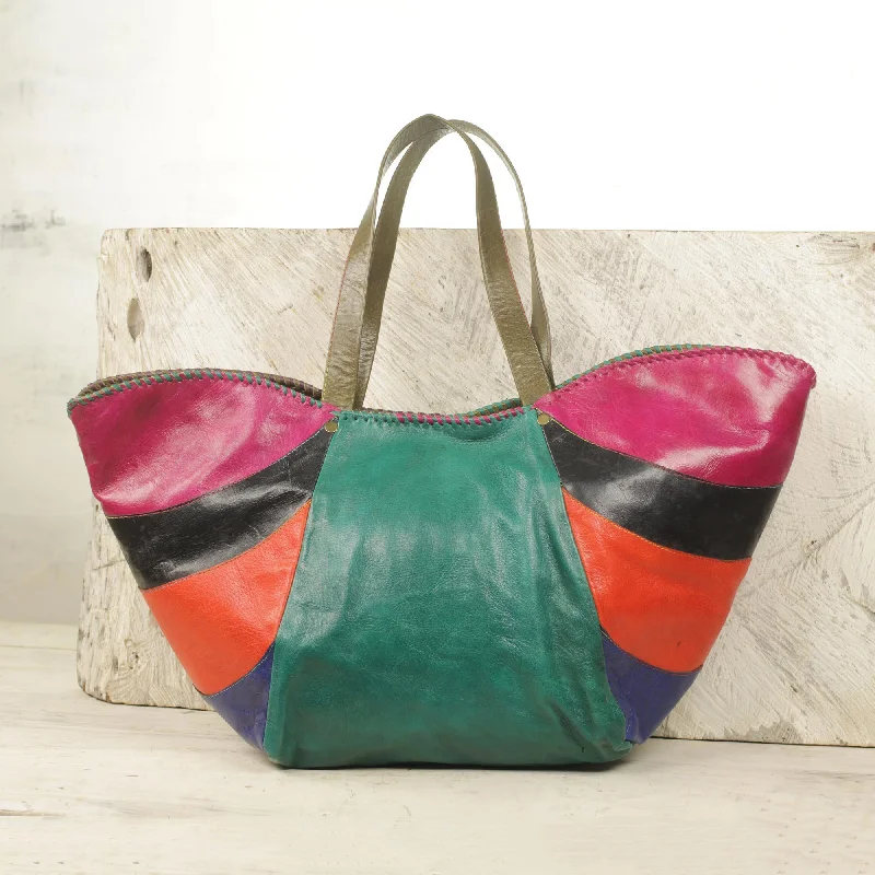  -Splash-proof food bowl AND Anti-choking slow food bowlAfrican Rainbow Handcrafted Colorful Leather Tote Handbag from Ghana