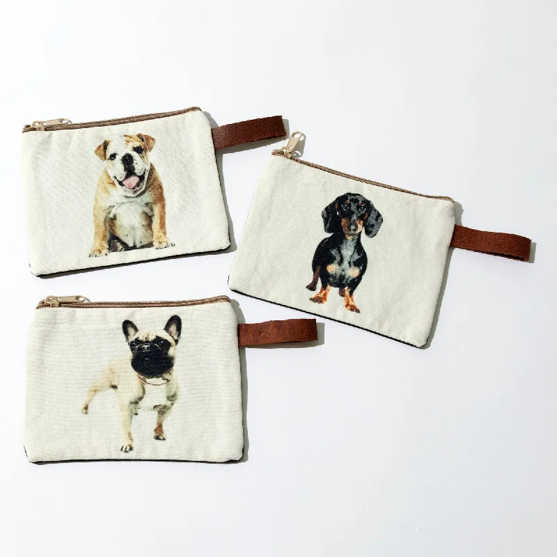 - Postoperative pet anti-licking Elizabethan collarCanvas Dog Breed Makeup Bag