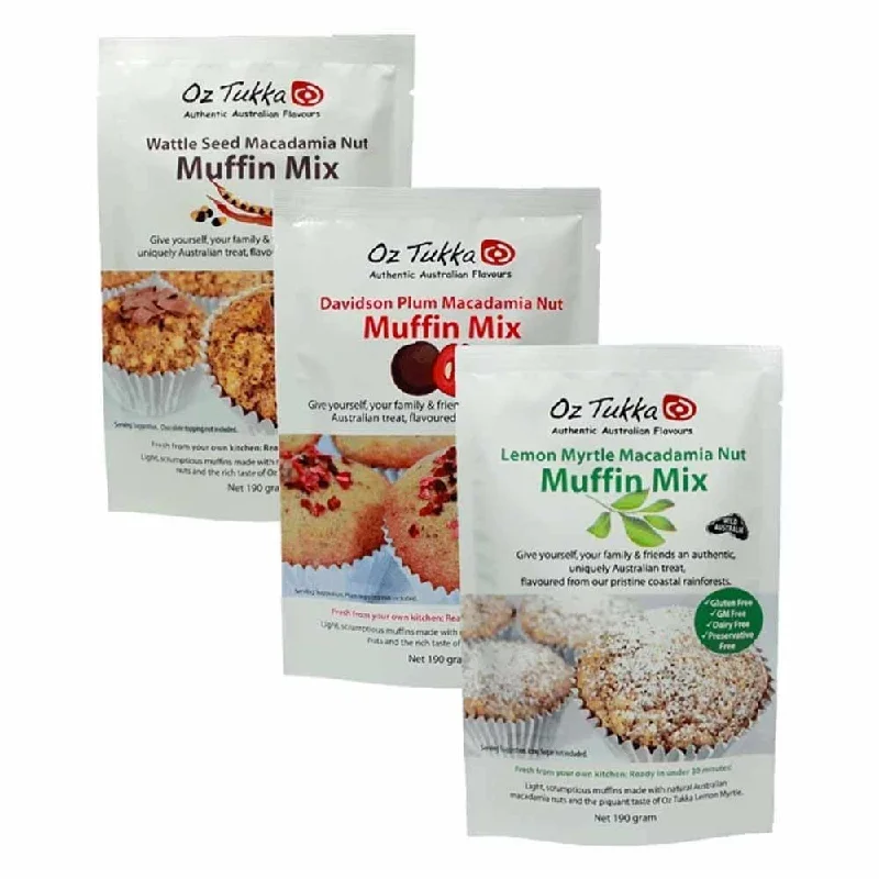    - Cat food for digestive health  - Dog food improves immunityOz Tukka Gluten Free Trio Muffin Mix Bundle