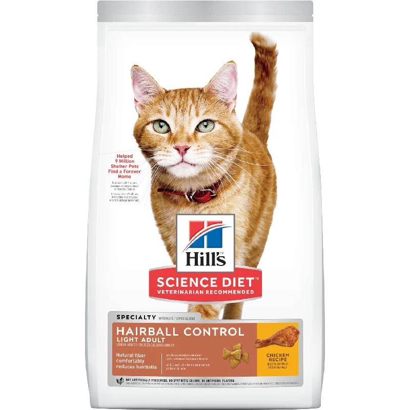    - Cat food for coat health  Dry Cat Food - SPECIALTY - Hairball Control - Light Adult - Chicken Recipe