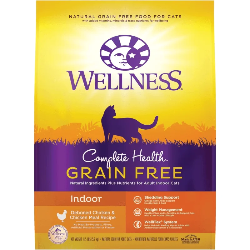    - Indoor cat food  *(Best By 2025-05-31)* Dry Cat Food - COMPLETE HEALTH - Grain Free Chicken - INDOOR Adult - 11.5 lb