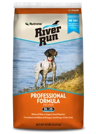    - Cat food for immune system support  - Tear stain dog foodRiver Run Professional Formula 30-20 Dog Food