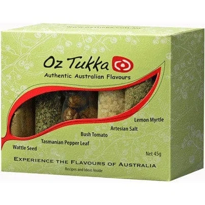    - How is Bricky cat food?   -Fish-containing dog foodOz Tukka Native Australian Five Spice Set