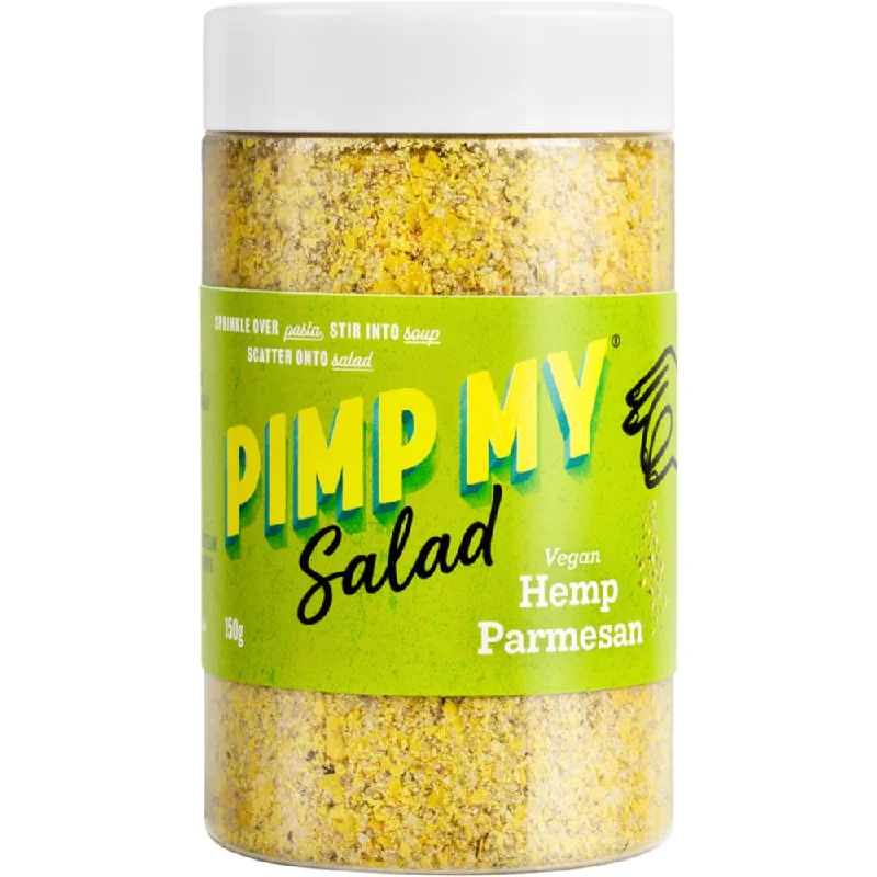    - Cat food for multi-cat households  - Food for large dogsPimp My Salad Vegan Hemp Parmesan 150g