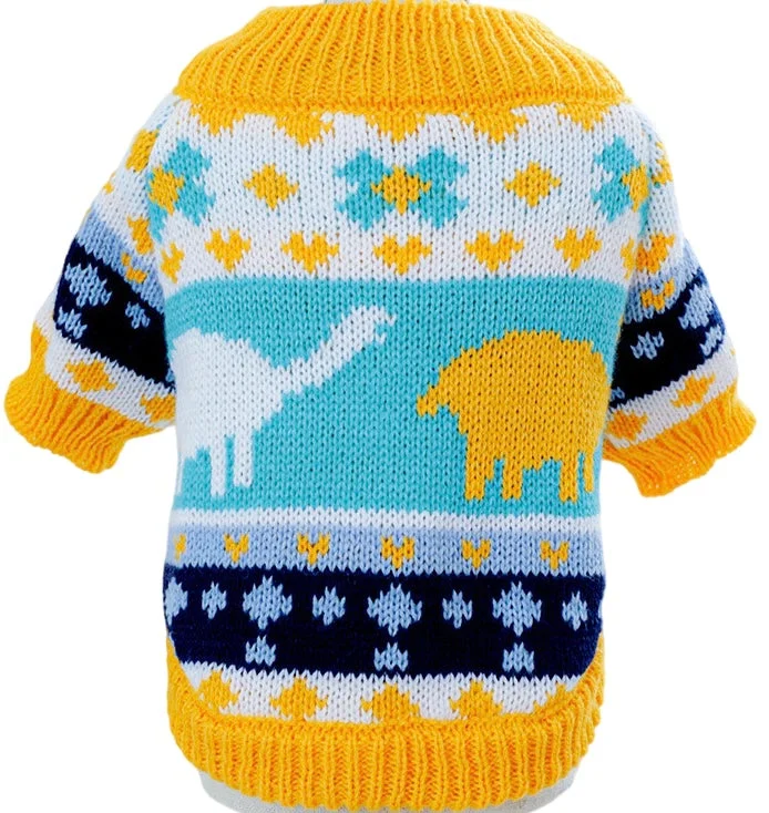 Cat clothesKUTKUT Dog Sweater Soft Warm Dog Clothes Knitted Cat Sweater Classic Thick Pet Pullover Cute Winter Dog Sweatersfor Winter Puppy Kitten Sweater for Small Medium Girl Boy