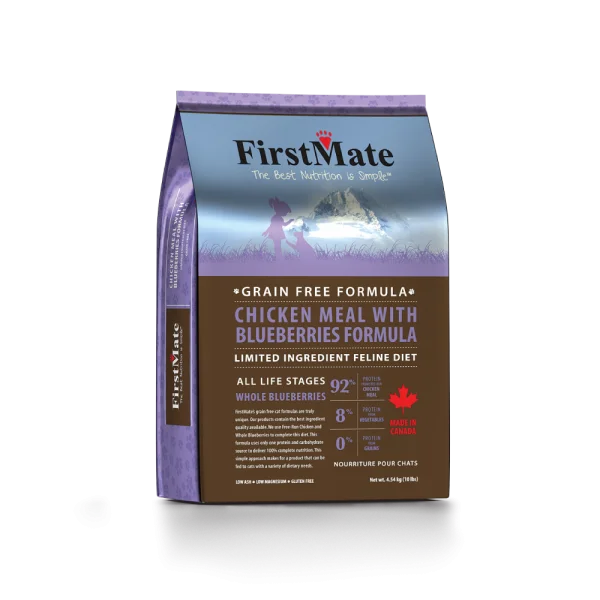  . **Ingredient-Related**  FirstMate Chicken Meal & Blueberries Formula